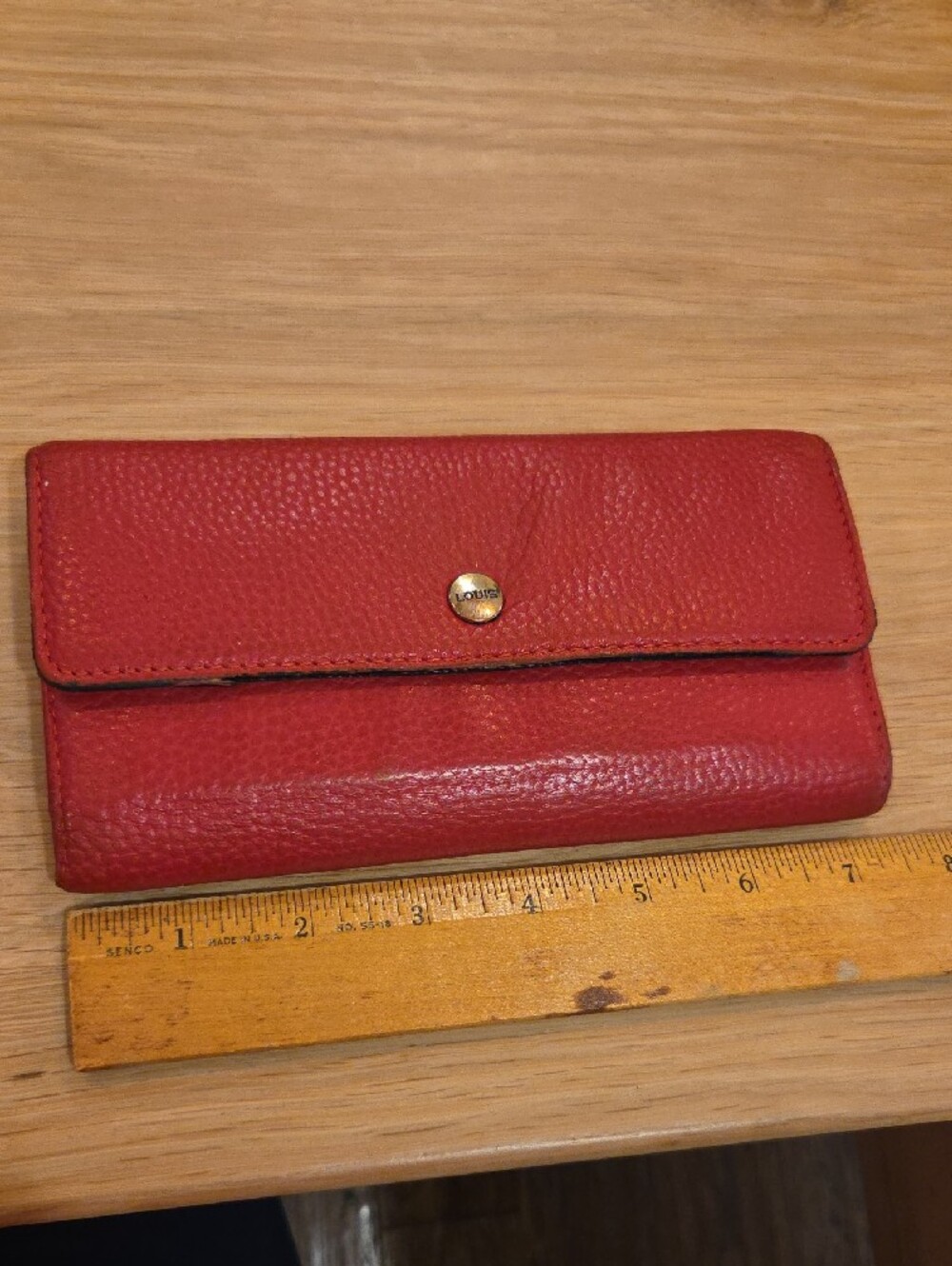 LODIS Kate Red Leather Long Wallet - Picture 13 of 16